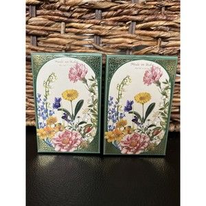 2 New Saponificio Artigianale Florentino Soaps- Floral Scent Made In Italy